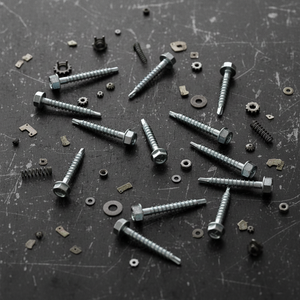 Tornillos Autoperforantes de Cabeza Hexagonal, Acero Métrico, Zincado, Rosca Gruesa, Clase 8.8 - Product Image 1