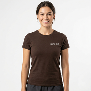 Camiseta Corta de Mujer, Cuello Redondo, Corte Ajustado, Manga Corta con Puños, Teñido con Pigmentos, Estilo Casual, Tejido de Algodón - Product Image 4