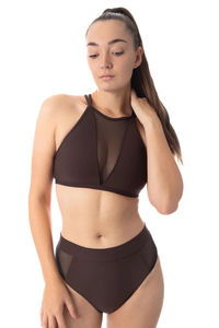 Conjunto de Ropa de Baile para Mujer con Cuello Alto y Pantalones de Cintura Alta, Transpirable, para Verano, Atuendo de Moda para Espectáculos, Servicio OEM - Product Image 4