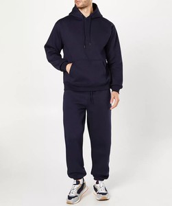 Cotton Fleece Hoodie Casual Pullover <b>Sweatshirt</b> With Pocket Warm Cotton Fleece Hoodie For Men Streetwear Style - Product Image 5