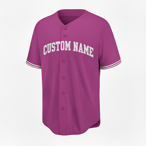Maillot de baseball personnalisé à manches courtes avec boutons sur le devant, chemise athlétique unisexe, impression sérigraphique, vêtements de sport d'équipe, maillots de baseball - Product Image 2