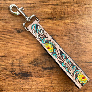 Fabricant de gros personnalisé usiné à la main en cuir laisse de circulation laisse courte pour la formation de chien trafic poignée rembourrée - Product Image 3