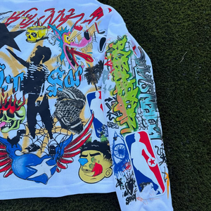 Camiseta térmica de peso pesado con estampado de moda para hombre, camisetas informales de estilo callejero con patrón sólido para fitness en verano para hombre - Product Image 3