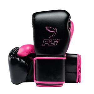 Ensemble d'entraînement professionnel noir et rose OEM en cuir de vachette véritable : Gants de boxe, protège-tête et protège-guêtres - Product Image 2