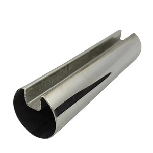 ท่อเหล็กสแตนเลสเกรดสถาปัตยกรรมแบบมีร่อง SS 304 316 สำหรับระบบราวกระจกหรูหรา - Product Image 1