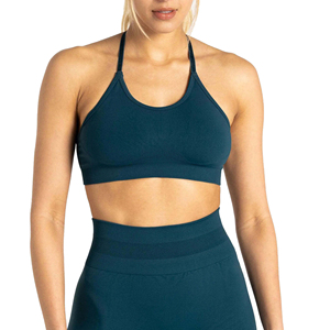 Sujetador deportivo para mujer, tela suave y elástica, transpirable, absorbe la humedad, de secado rápido, cómodo y con soporte, ideal para uso diario. - Product Image 6