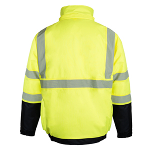 Customise Outdoor Class 2 <b>Waterproof</b> Polyester <b>Work</b> Safety Jacket Custom logo Outdoor High Visibility Safety Workwear <b>Waterproof</b> - Product Image 2