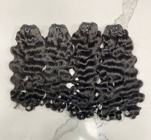 100% Extension de cheveux humains vietnamiens lâche bouclés Double trame cuticule aligné tissage cheveux bonne garantie de Service pour les femmes noires - Product Image 1