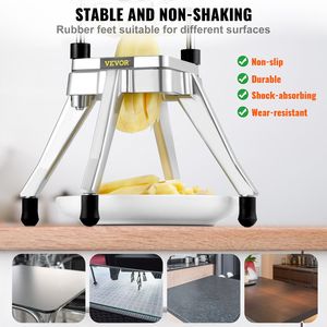 Commercial Stainless Steel Vegetable Cutter 4 Blades 1/4\" 3/8\" 1/2\" 6-wedge Slicer Chopper Dic for Fruits and French Fries - Product Image 5
