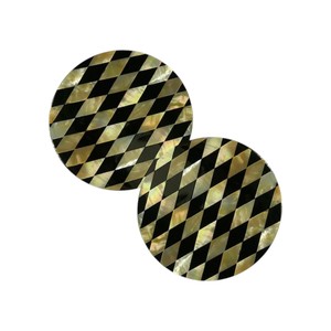 Elegant Shell Inlay <b>Drink</b> <b>Coasters</b> for Home Decor - Product Image 2