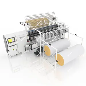 Mesin Quilting Shuttle Multi jarum jahit kunci terkomputerisasi tekstil