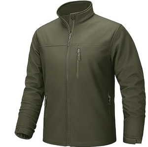 Veste Softshell Tactique Imperméable à Capuche pour Homme avec Fermeture Éclair, Coupe-Vent, Polaire, pour Sport et Entraînement en Extérieur - Product Image 1