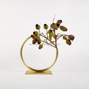 Gold Compote Bowl Metal <b>Vase</b> <b>Tall</b> <b>Vases</b> Metal Centerpiece Trumpet <b>Vase</b> for Wedding Centerpieces - Product Image 3