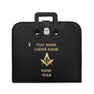 Personalized Master Mason Blue Lodge Apron Case with Custom Embroidery Name Rank Year and Lodge Name - Product Image 1