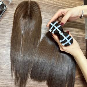 Extensions de cheveux naturels vietnamiens de haute qualité, super double drawn, tissage double trame, en paquet, avec closure en dentelle pour perruques - Product Image 4