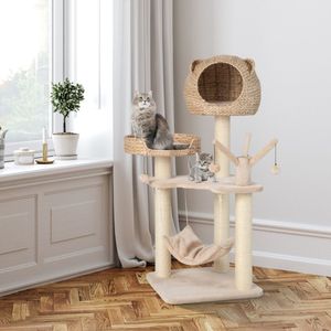 Moderna Cuccia di Lusso per Gatti in Canapa, Struttura per Arrampicata Ecologica, Amaca per Gatti di Grandi Dimensioni - Product Image 1
