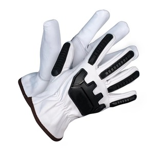 Custom Leather Mechanic Work <b>Gloves</b> Cut Resistant TPR Impact Safety <b>Gloves</b> <b>Touchscreen</b> Tactical Industrial Mechanical <b>Gloves</b> - Product Image 1
