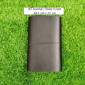 Black Leather Planner <b>Book</b> <b>A5</b> Diary Cover Office Journaling Notebook Latest Design Low Rate Good Material Card Holders Slim <b>Note</b> - Product Image 2
