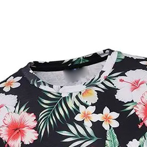 T-shirts élégants pour hommes en coton premium, col rond, style streetwear moderne, fabrication OEM ODM, fournisseur direct d'usine - Product Image 3