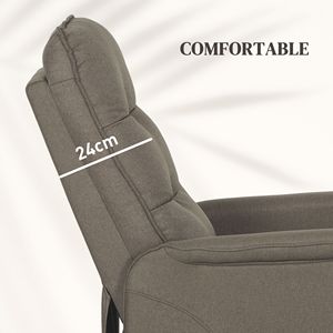 Poltrona Reclinabile Elettrica per Anziani con Montaggio Rapido, Tessuto, Telecomando, Tasche Laterali e Funzioni USB/Elettriche - Product Image 6