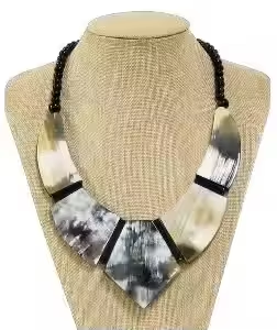 Collar de Cuerno de Buey y Búfalo Natural de Alta Calidad, Collares de Cuerno para Niñas y Mujeres por CRESCENT CRAFTS - Product Image 4