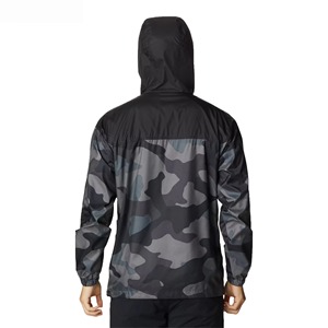 Men's Hooded Solid Windproof Polyester Casual Windbreaker Jacket Autumn Outdoor Wear Zipper Closure Regular Fit Streetwear - Product Image 2