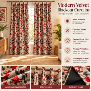 Modern Velvet Blackout Curtains Full Length <b>Window</b> Drapes for Office Apartment Home Decorative Panels Eco Friendly Room Decor - Product Image 5