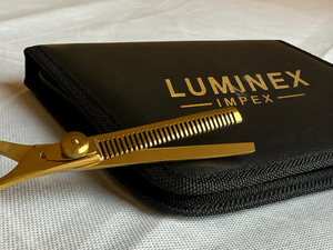 Navaja de Afeitar Recta Vintage Luminex Impex con Mango de Concha de Abulón y Acero al Carbono, Lista para Usar en Barberías y Salones - Product Image 2