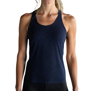 Débardeur de yoga pour femme en tissu tricoté 230 GSM, anti-dérapant, dos nageur, extensible dans les 4 sens, pour entraînement croisé, coupe courte - Product Image 5