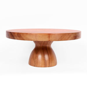 Support et plateau à gâteaux en bois polyvalent en bois de manguier artisanal pour la décoration de table à manger, le dessert, la pizza et les gâteaux. - Product Image 1