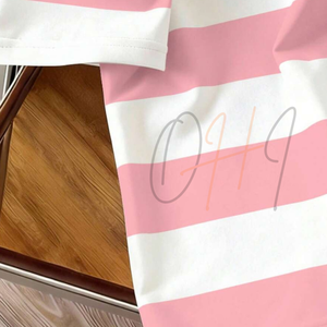 Camiseta de Golf de Verano para Hombre, de Manga Corta, de Algodón, Informal, Transpirable, de Color Rosa y Blanco, con Logotipo Personalizado - Product Image 6