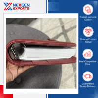 Nouvel arrivage : Carnet de planification à anneaux en cuir PU de qualité supérieure, avec enveloppes pour espèces, couverture rigide