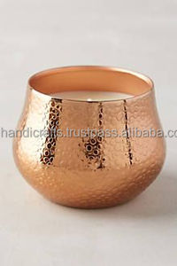 Handcrafted Lotus Petal Hammered Copper Candle Holder – Blooming Floral Votive <b>Stand</b> for Wedding Centerpieces & Wellness Decor - Product Image 4