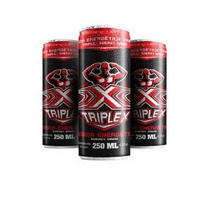 Boissons énergisantes TripleX sans sucre, sans caféine, en canettes de 250 ml/330 ml, boisson énergisante stimulante de A&B Vietnam. - Product Image 1