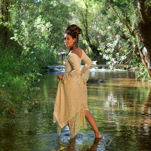 Vestido de Encaje Bohemio para Ceremonia, Vestido Asimétrico de Hada Élfica, Ligero y Fluido, Atuendo de Playa para Festival de Verano - Product Image 4