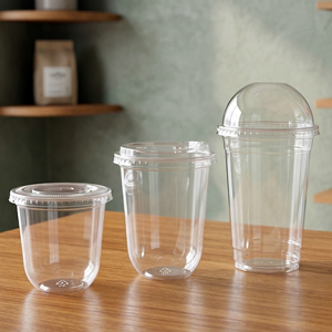 Clear <b>Plastic</b> <b>Cups</b> 95mm 12-16-22oz PP Beverage <b>Cup</b> for Iced Coffee Tea Takeaway - Product Image 1