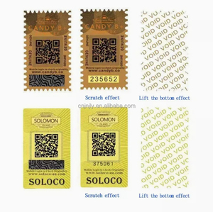 Điện tử chống giả mạo an Ninh Nhãn làm mất hiệu lực con dấu bao bì dán theo dõi ba chiều chịu nhiệt độ ẩm bằng chứng vật nuôi - Product Image 4