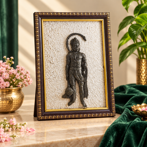 Escultura Relieve Tallada de Hanuman en Cristal Negro, con Marco, Ídolo Religioso para Decoración del Hogar o Templo - Product Image 6