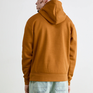 Custom Premium Cotton Hoodies <b>Thick</b> <b>Fleece</b> Oversized Winter Drop Shoulder Sweatshirts Rib Cuff Streetwear OEM ODM Manufacturing - Product Image 5