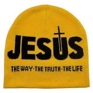 Gorros de Lana Personalizados al por Mayor, Gorros Unisex con Borde Acanalado, Gorros con Logotipo Jacquard Bordado, Lazos con Puntos - Product Image 4