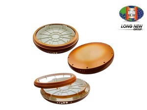 กล่องพลาสติกทรงกลม LONGNEW สำหรับอุปกรณ์อิเล็กทรอนิกส์ OEM ODM โครงสร้างวงกลมหลายชั้น ผลิตด้วยวิธีฉีดขึ้นรูปความแม่นยำสูง - Product Image 2