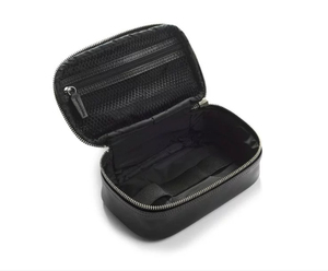 Étui de rangement de voyage en cuir synthétique microfibre avec fermeture éclair, 2-3 compartiments, sac de protection durable - Product Image 1
