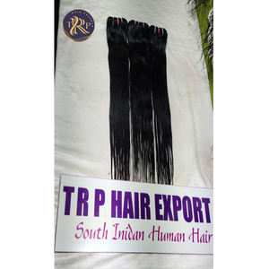 Extensions de cheveux indiens vierges noirs naturels de qualité supérieure Matériau de haute qualité pour la beauté et le tressage pour la coiffure - Product Image 5