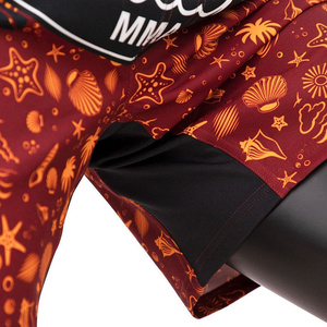 Pantalones Cortos de MMA Fair Tex para Hombre, Color Rojo Naranja con Estampado, Secado Rápido, Ajustados, para Artes Marciales Mixtas, Unisex para Adultos, AI-MS-817, Precio al por Mayor RTS - Product Image 4