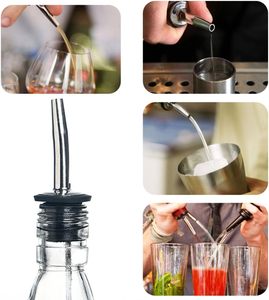 Direct Factory Sale Reusable Metal Product Stainless Steel Free Flow Bottle Liquor <b>Wine</b> Oil Pourer for Bar Restaurants Kitchen - Product Image 4