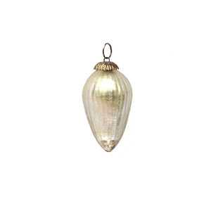 Luxury Glass Hanging <b>Ornament</b> Crackle Mercury Glass Oval Shape Seasonal Decoration Beautiful Interior Christmas Decoration - Product Image 2