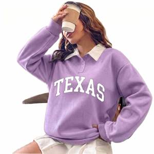 Sudadera con Capucha Personalizada al por Mayor de TEXAS para Mujer, con Logotipo Personalizado, Corte Holgado, Forro Polar Suave, Ropa de Calle de Invierno - Product Image 1