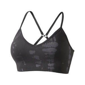 Women's Sports <b>Bra</b> with Breathable Mesh Yoga Top with <b>Removable</b> <b>Padding</b> Fitness Workout <b>Bra</b> - Product Image 1
