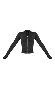Veste de yoga sans couture personnalisée pour femmes, séchage rapide, manches longues, pour la gym et la course, avec col montant et fermeture éclair - Product Image 5