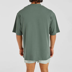 Wholesale Custom Logo Print Cotton Men Oversized T <b>Shirts</b> New Fashion High Quality Vintage Style Oversized T-<b>shirt</b> for men - Product Image 3